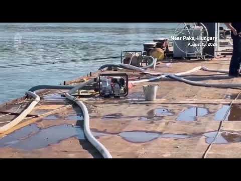 ハンガリー、原発の稼働維持へドナウ川に艀を沈める