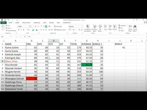 Excel Tutorial: Calculate Total, Average, and Position Easily! |A level