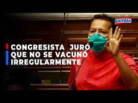 ?? Congresista Posemoscrowte Chagua jura en vivo que no se vacunó irregularmente