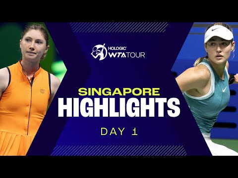 Day 1 in Singapore with Bucsa, Joint, and Kalinskaya in action | WTA Match Highlights