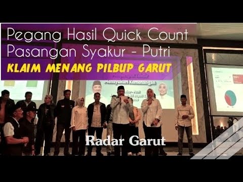 Pasangan Syakur - Putri Klaim Menang Pilbup Garut 2024 - 2029