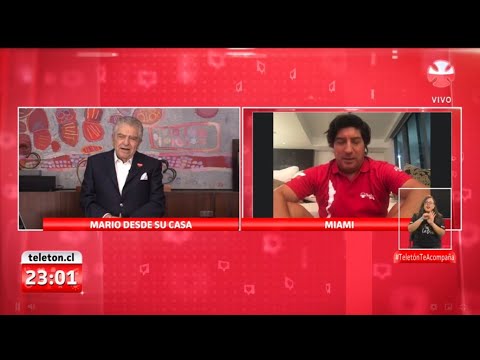 Zamorano y Salas se conectaron con Teletón 2020 por videollamada