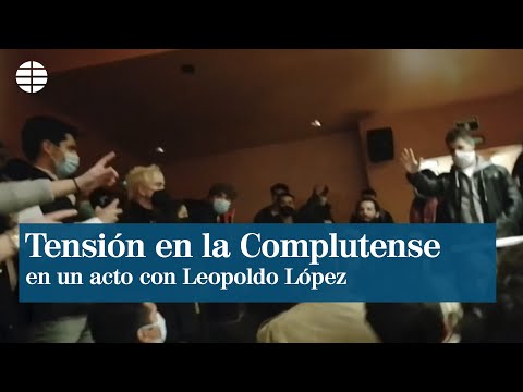 Tensión entre universitarios en un acto con Leopoldo López y Yunior García