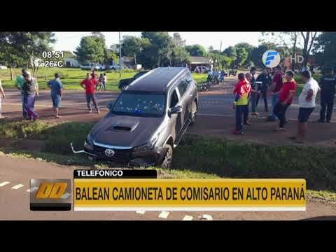Atentan contra comisario en Alto Paraná