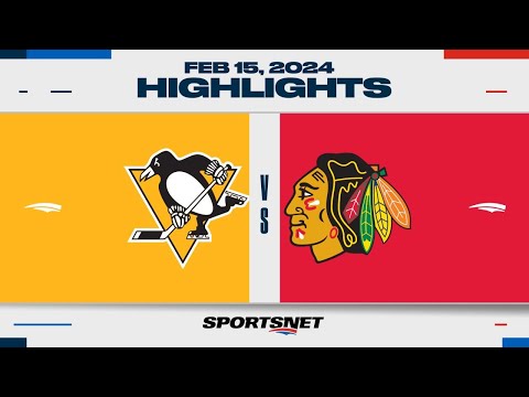 NHL Highlights | Penguins vs. Blackhawks - February 15, 2024