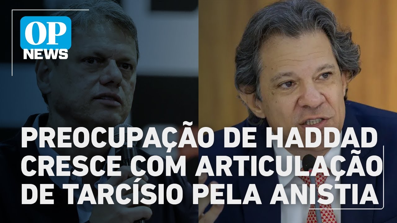 Cresce preocupação de Haddad com articulação de Tarcísio por anistia| O POVO News