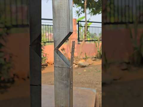 making a 90 degree square pipe connection <strong>without</strong> welding