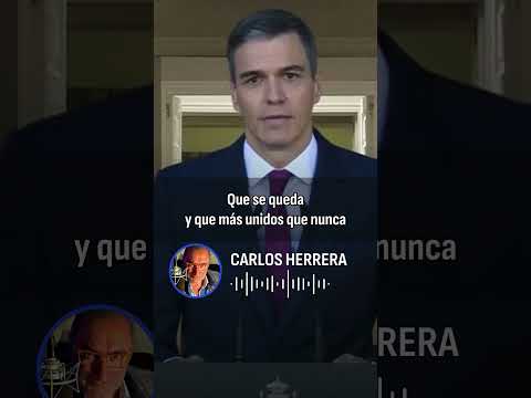 Herrera reacciona a la no dimisión de Sánchez: Una farfolla populista que ni Evita Perón