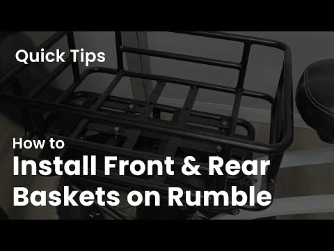 Quick Tips- How to Install Front & Rear Baskets on Cyrusher Rumble#howto