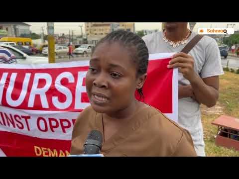Nurses Protest Harsh Work Conditions And Remuneration In Lagos
