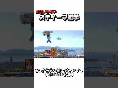 別にいらないスティーブ雑学93【スマブラSP】
