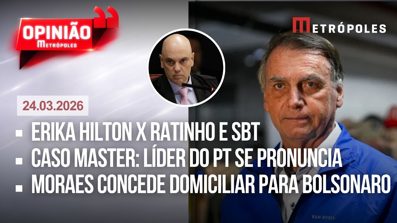 AO VIVO: Moraes concede domiciliar para Bolsonaro/ Master: Presidente do PT nega ligação da sigla