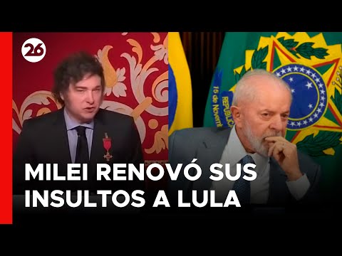 Javier Milei llamó otra vez corrupto y comunista a Lula Da Silva