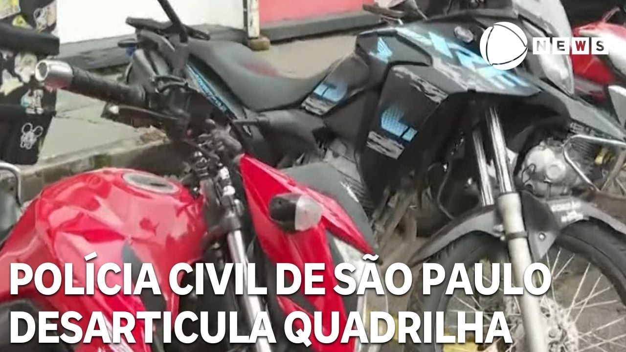 Polícia Civil de São Paulo faz operação contra quadrilhas de roubo de motos de alta cilindrada