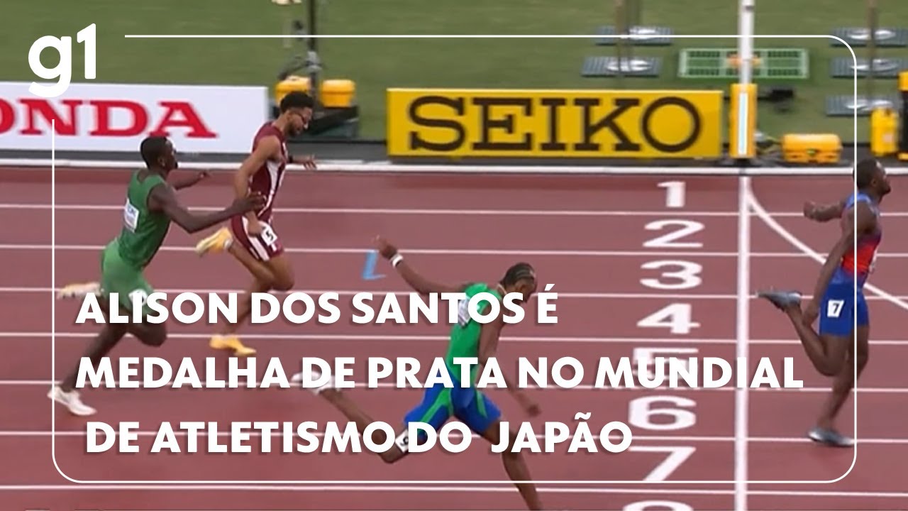 Alison dos Santos é medalha de prata no mundial de atletismo do Japão