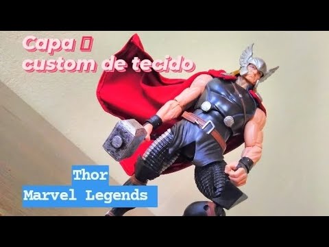 Thor Marvel legends action figure com capa de tecido #marvel #marvelcomics #thor