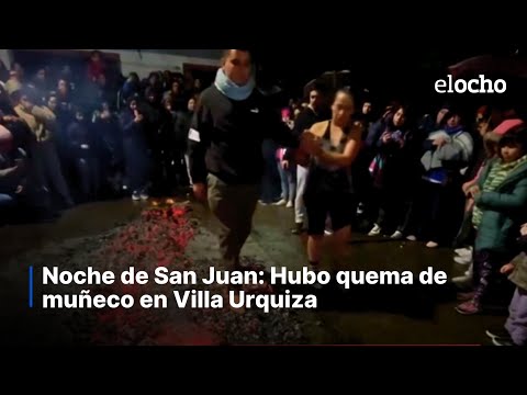 NOCHE DE SAN JUAN: HUBO QUEMA DE MUÑECO EN VILLA URQUIZA