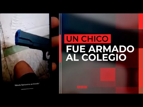 UN CHICO FUE ARMADO AL COLEGIO: amenazó a compañeros durante semanas