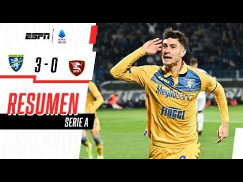 ¡GOL DE MATI SOULÉ EN LA GOLEADA DE LOS CANARIOS! | Frosinone 3-0 Salernitana | RESUMEN