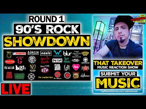 LIVE Music Reactions | 90s Rock Bracket Round 1 | Submit Your Music Now LIVE Music Reactions | 90s Rock Bracket Round 1 | Submit Your Music Now