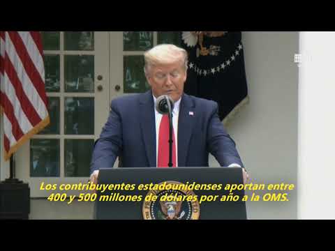 Trump suspende los fondos de EUA a la OMS en plena pandemia del COVID-19