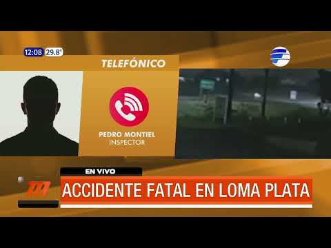 Accidente fatal en Loma Plata