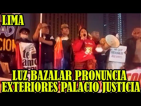LUZ BAZALAR CONVOCA PLANTON EXTERIORES JUNTA NACIONAL DE JUSTICIA PARA EL VIERNES...