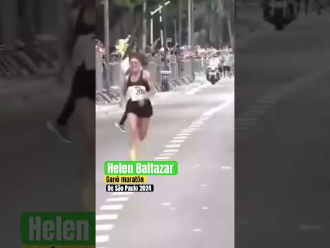 La Boliviana Helen Baltazar , ganó la maratón de São Paulo 2024