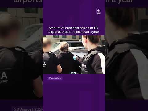 Amount of cannabis seized at UK airports triples in less than year