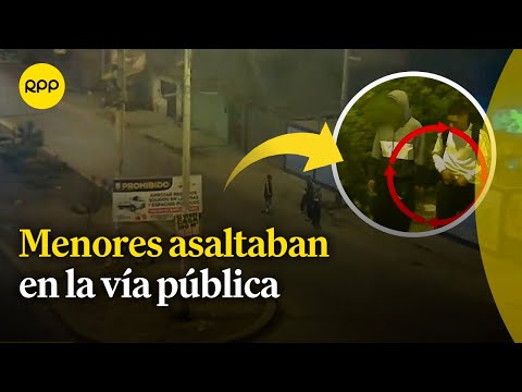 Capturan a menores de edad que asaltaban en la vía pública en Villa El Salvador