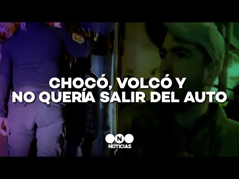 CHOCÓ, VOLCÓ y NO QUERÍA SALIR del AUTO: VENÍA BIEN - Telefe Noticias