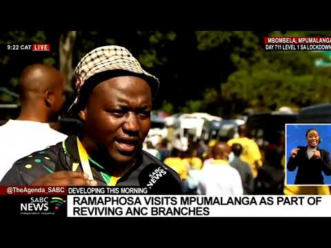 ANC president Cyril Ramaphosa in Mpumalanga - Samkele Maseko updates