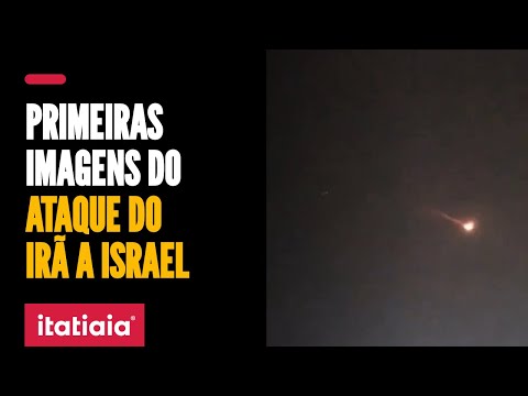 BRASILEIRO REGISTRA IMAGENS DO ATAQUE DE DRONES IRANIANOS A ISRAEL