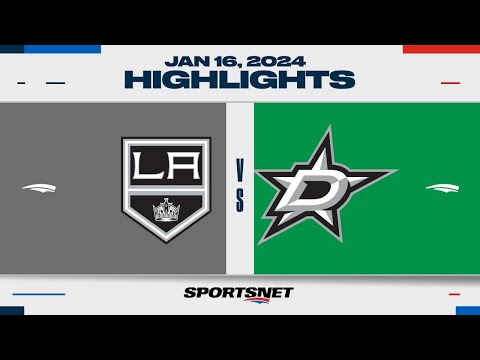 NHL Highlights | Kings vs. Stars - January 16, 2024