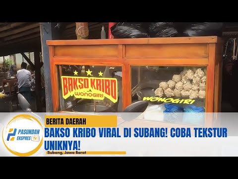 Bakso Kribo Viral di Subang! Coba Tekstur Uniknya!