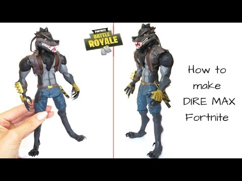How to create DIRE MAX Fortnite (LOBUNO)/ Polymer clay/ Cold porcelain