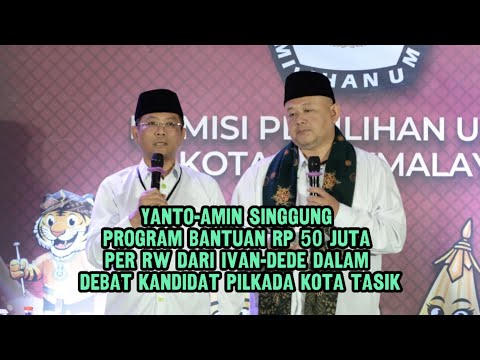 Yanto-Amin Singgung Program Bantuan 50 Juta per RW dari Ivan-Dede