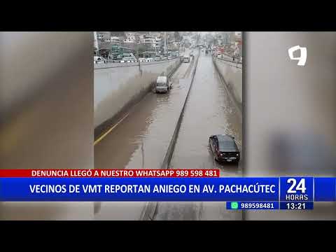 24 HORAS| VECINOS DE VMT REPORTAN ANIEGO EN AV.PACHACUTEC
