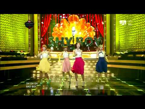 [HD] Secret(시크릿) - Shy Boy(샤이보이) 110106 Comeback Live Stage