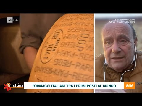 Formaggi italiani tra i 100 migliori al mondo - UnoMattina 19/12/2023