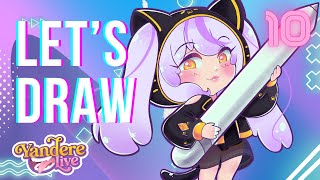 【LETS DRAW】Dibujemos algo lindo juntos 🐈【Himeko Nagase | YandereLive】
