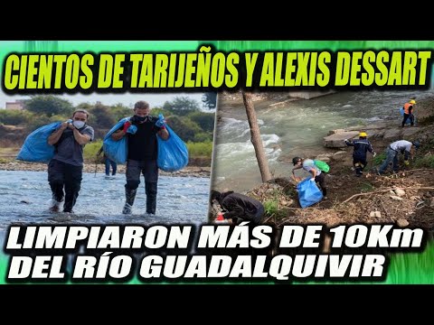Cientos de Tarijeños y Alexis Dessart limpiaron más de 10 Km del Río Guadalquivir