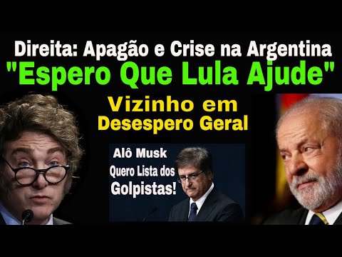 PGR AGE! DIREITA ESPEROU O CONTATO E...! DRAMA E APAGÃO! MILEI: PEDIRÁ LUZ A LULA! A PROPOSTA OUSADA