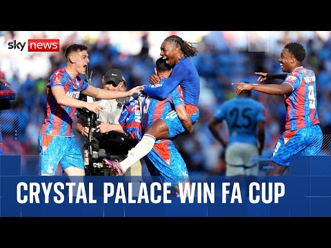 Crystal Palace celebrate historic FA Cup final victory over Manchester City