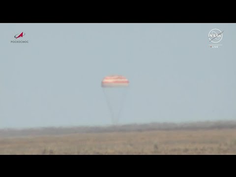 Soyuz capsule carrying 3 crew from the ISS lands safely in Kazakhstan