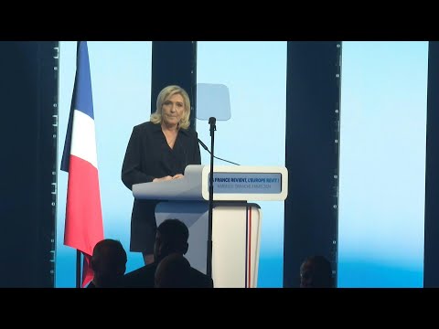 Européennes: Marine Le Pen dénonce un président Macron en état de siège | AFP Extrait