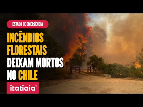 INCÊNDIOS FLORESTAIS FORA DE CONTROLE ASSUSTAM MORADORES NO CHILE