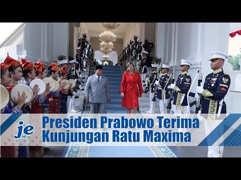 Presiden Prabowo Terima Kunjungan Ratu Maxima di Istana, Saling Bertukar Cenderamata