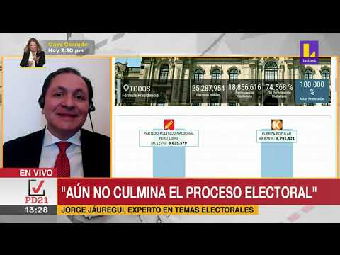 ? Jorge Jáuregui: Aún no culmina el proceso electoral