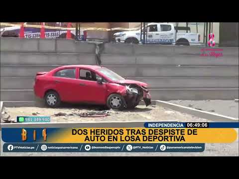OFF Despiste de autos deja tres heridos en Los Olivos